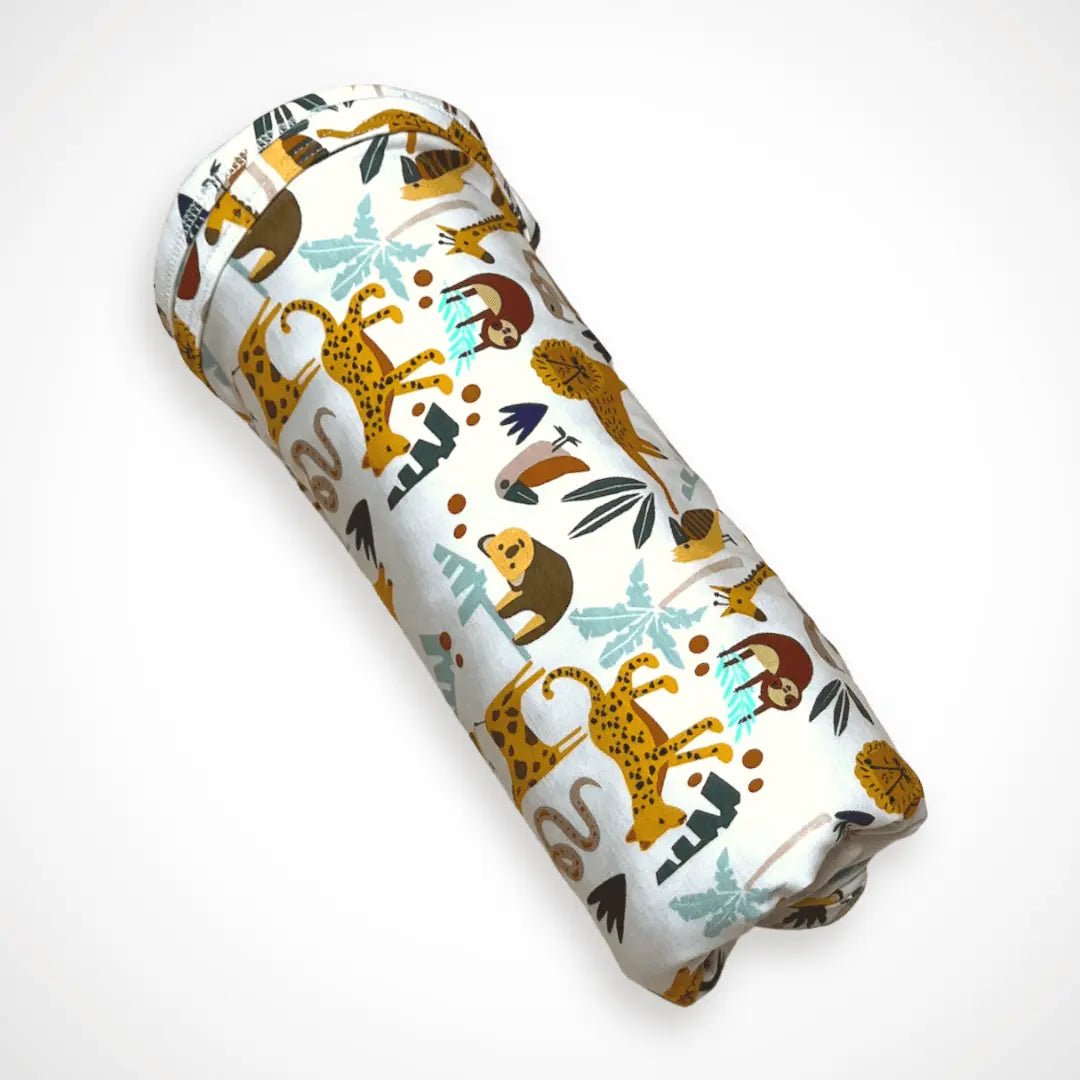 Kolorful Jungle Friends Bamboo Swaddle Blanket for Infants and Toddlers - Everetts Place Boutique - 