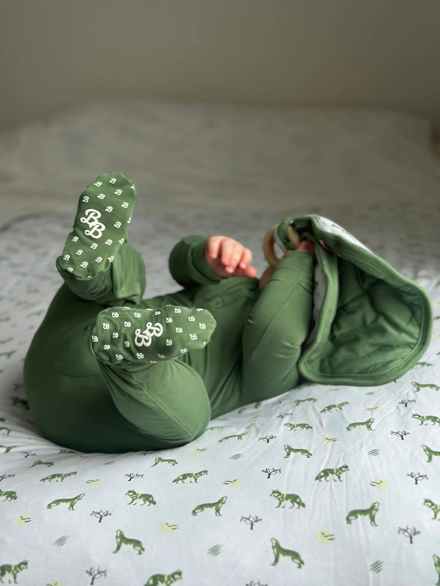 Bubble Baby Juniper | Snap Footie - 