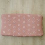 Mebie Baby Just Peachy Muslin Changing Pad Cover - 