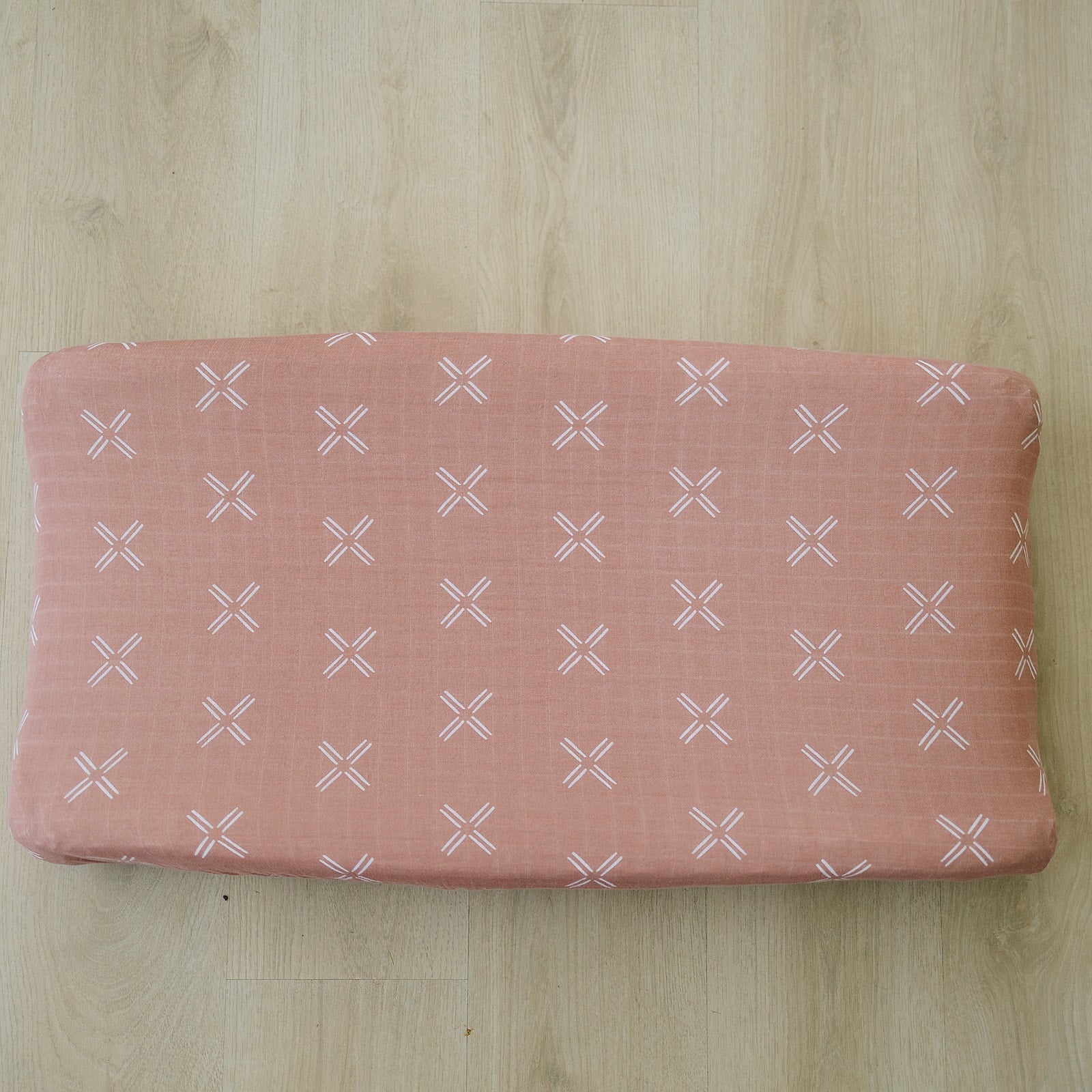 Mebie Baby Just Peachy Muslin Changing Pad Cover - 