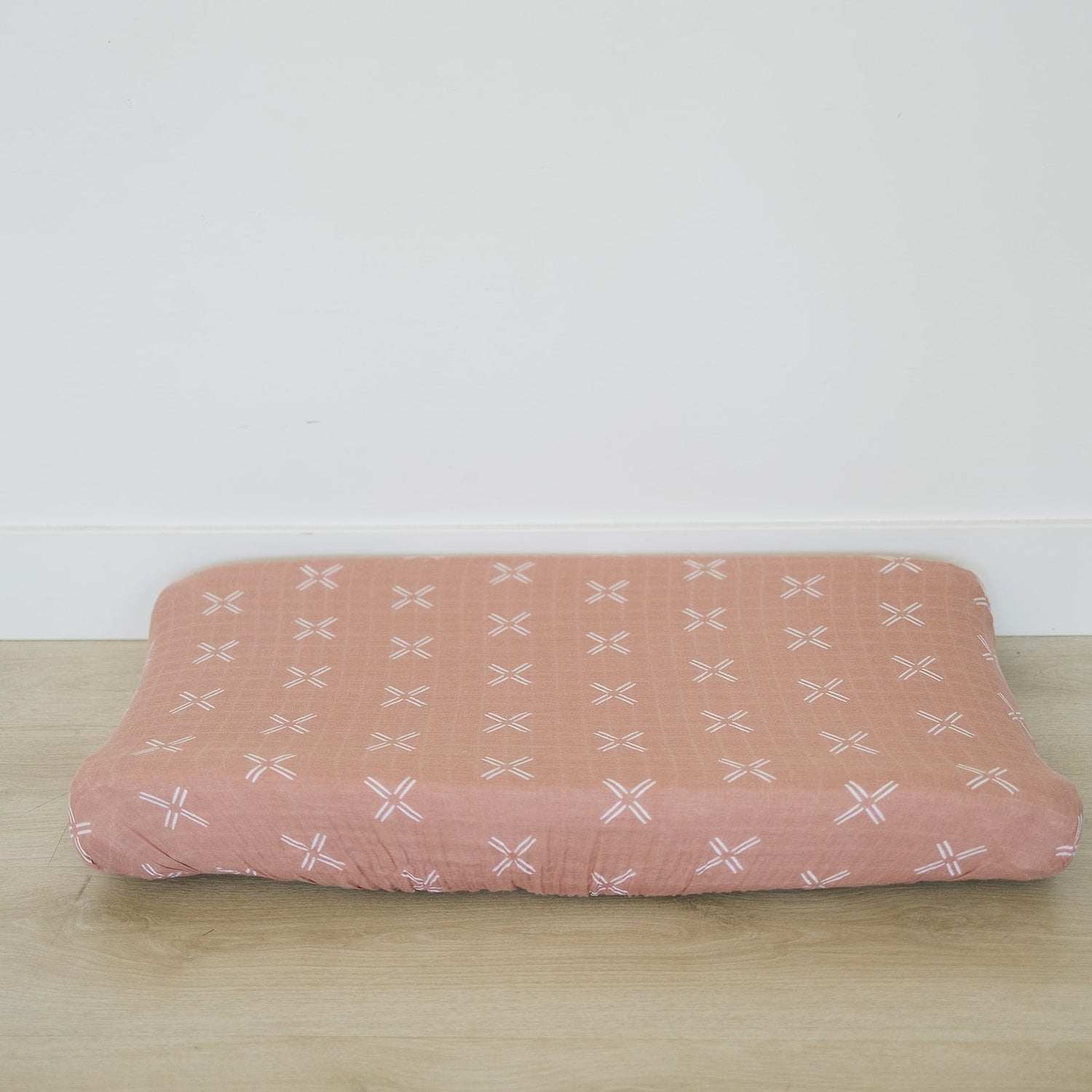 Mebie Baby Just Peachy Muslin Changing Pad Cover - 