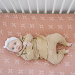 Mebie Baby Just Peachy Muslin Crib Sheet - 
