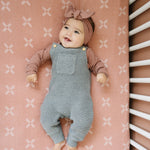 Mebie Baby Just Peachy Muslin Crib Sheet - 