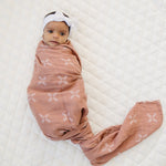 Mebie Baby Just Peachy Muslin Swaddle Blanket For Babies 100 Percent Cotton By Mebie Baby - 