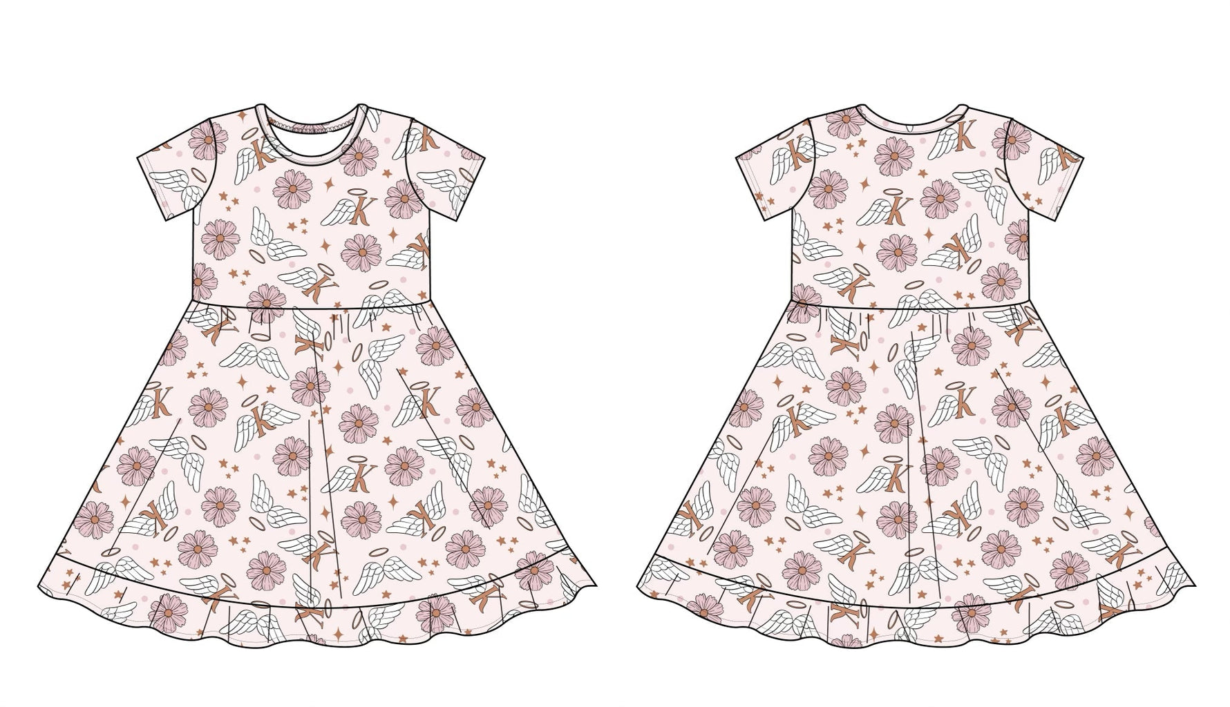 DREAM BIG LITTLE CO KALLIE'S WING'S DREAM RUFFLE DRESSEveretts Place