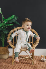Little Joy Co. Keep Calm And Carrot On Bamboo Zippy Romper For Babies - Everetts Place Boutique - 