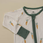 Little Joy Co. Keep Calm And Carrot On Bamboo Zippy Romper For Babies - Everetts Place Boutique - 