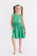 Mila & Rose ® Kelly Green Tank Pocket Twirl Dress - 