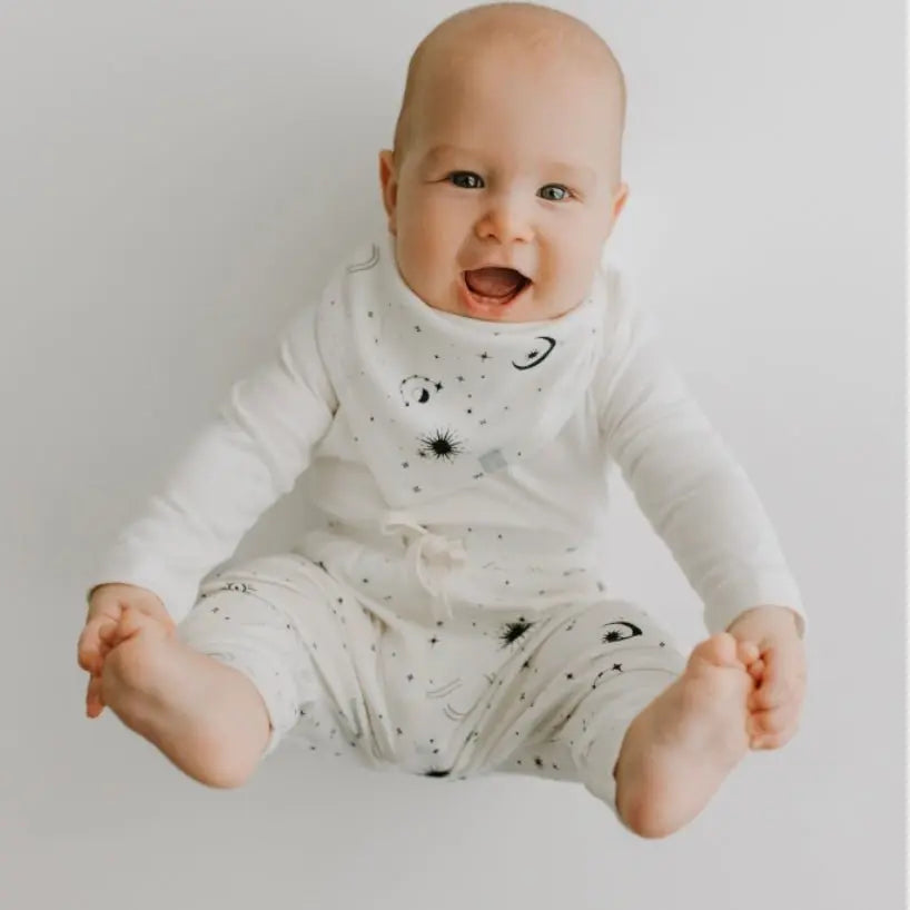 kerchief bib | celestial - Sleeve, Baby & Toddler Clothing, White, Child, Facial expression | Everetts Place