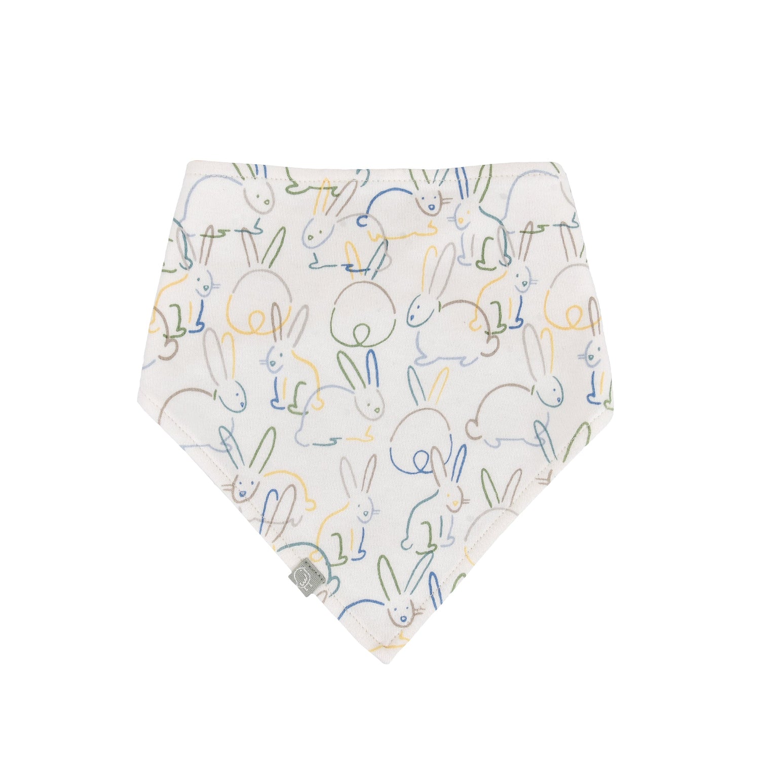 Finn + Emma kerchief bib | bunnies - 