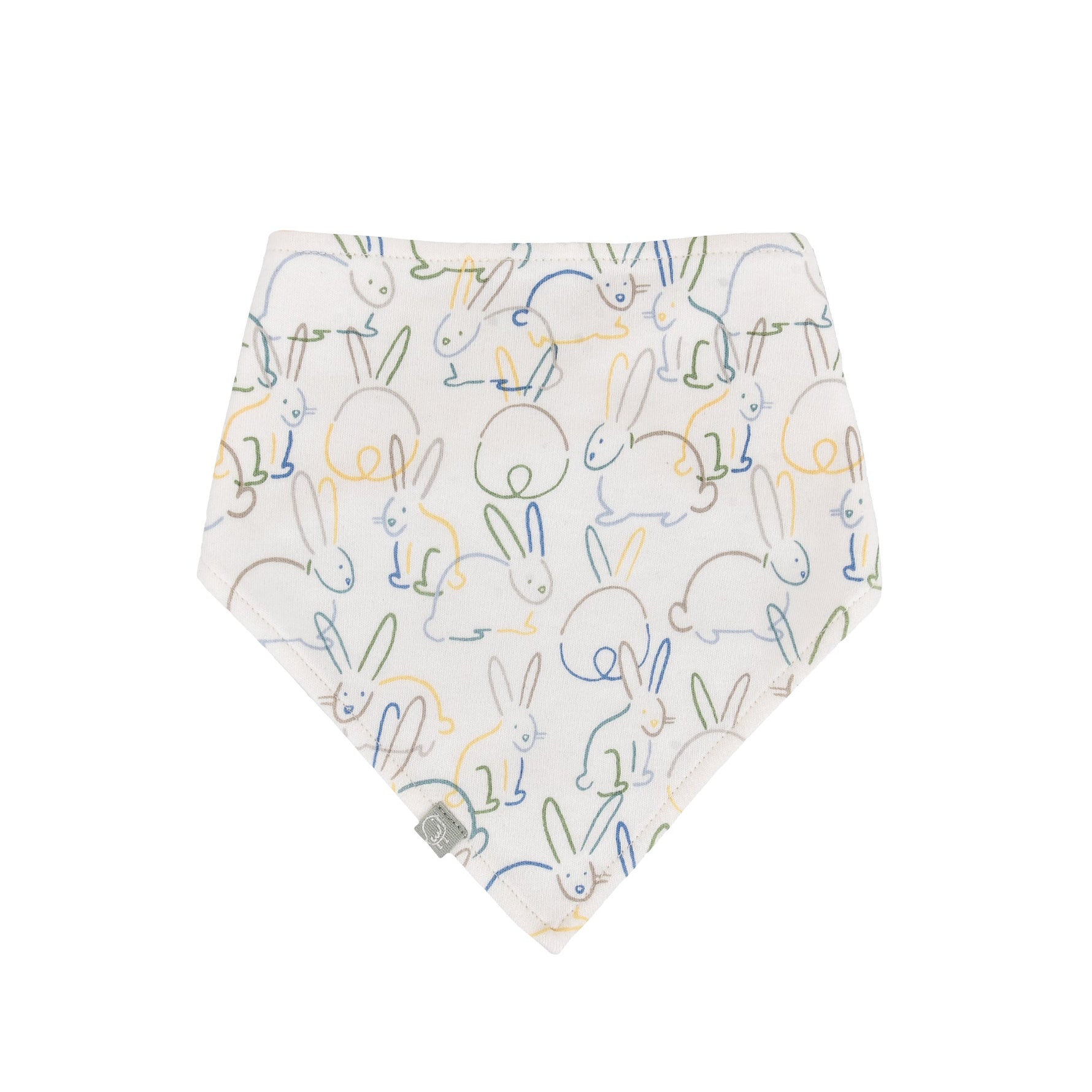Finn + Emma kerchief bib | bunnies - 