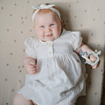 Mushie Key Toy for Toddlers Lightweight Non Toxic PP Plastic with Gentle Click Clack Sound - 