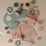 Mushie food-grade silicone placemat for baby and toddler feeding.