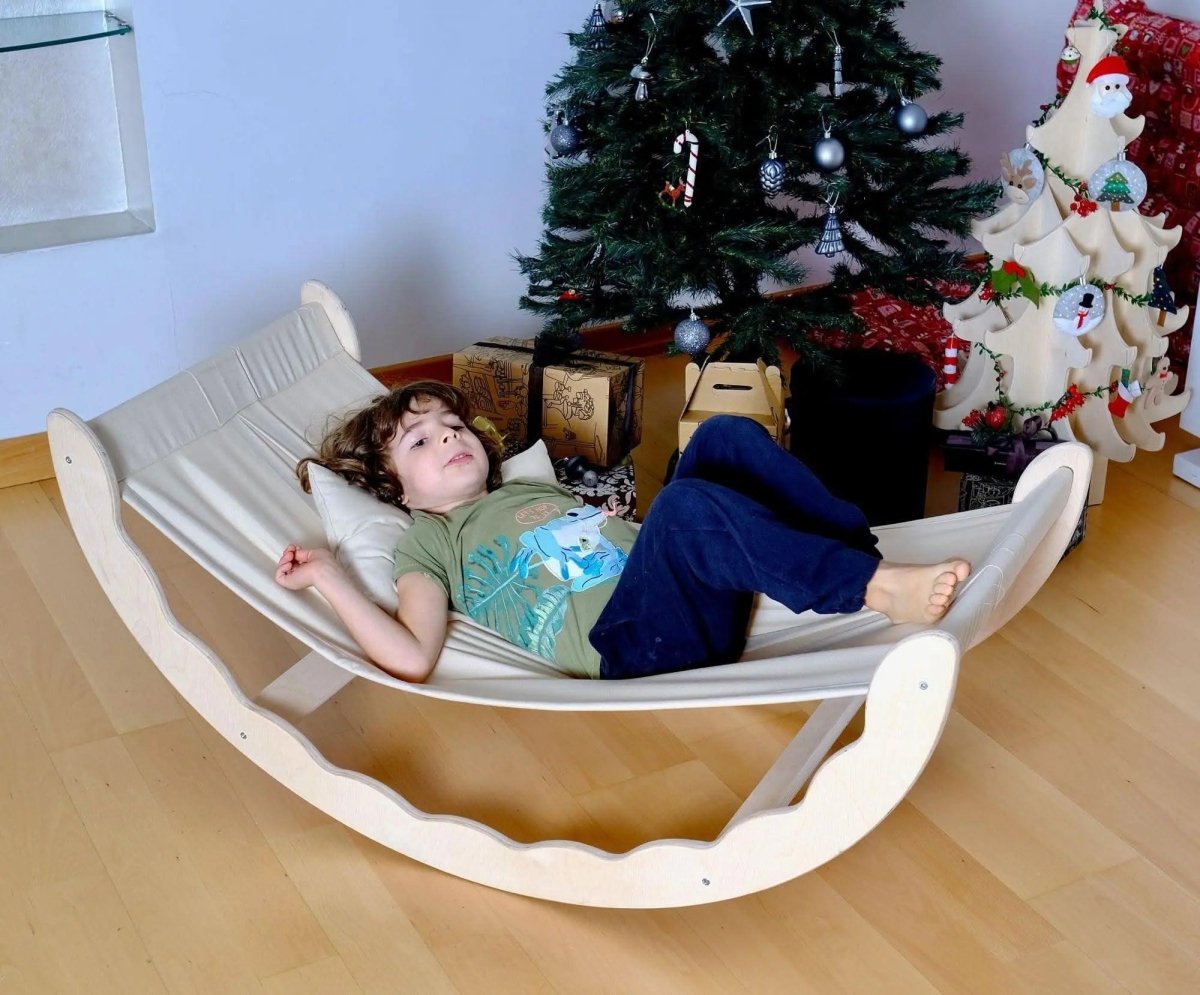 Kidodido Kidodido Handwoven Mayan Style Wooden Toddler Hammock - Everetts Place Boutique - 