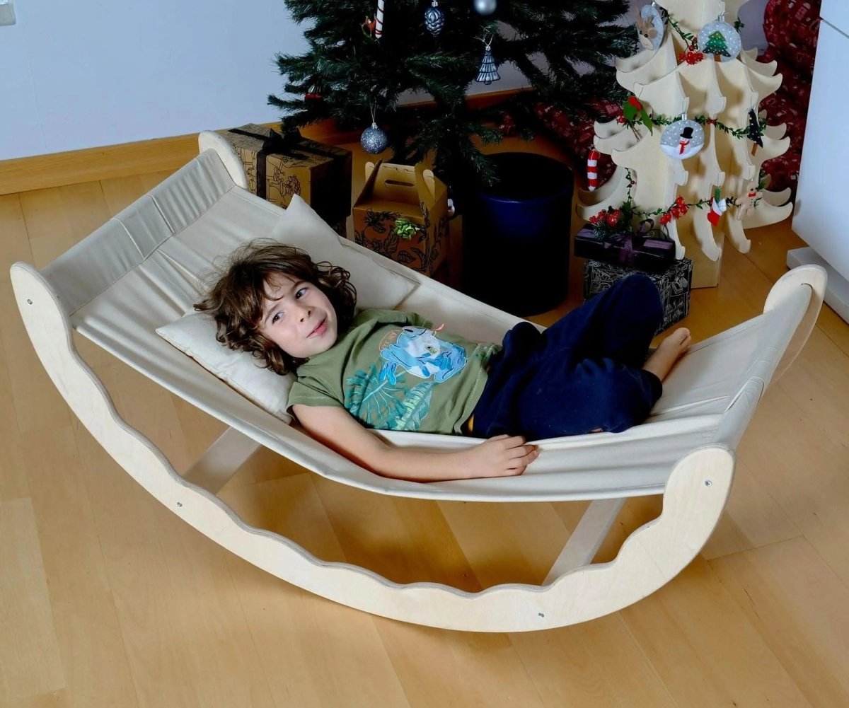 Kidodido Kidodido Handwoven Mayan Style Wooden Toddler Hammock - Everetts Place Boutique - 