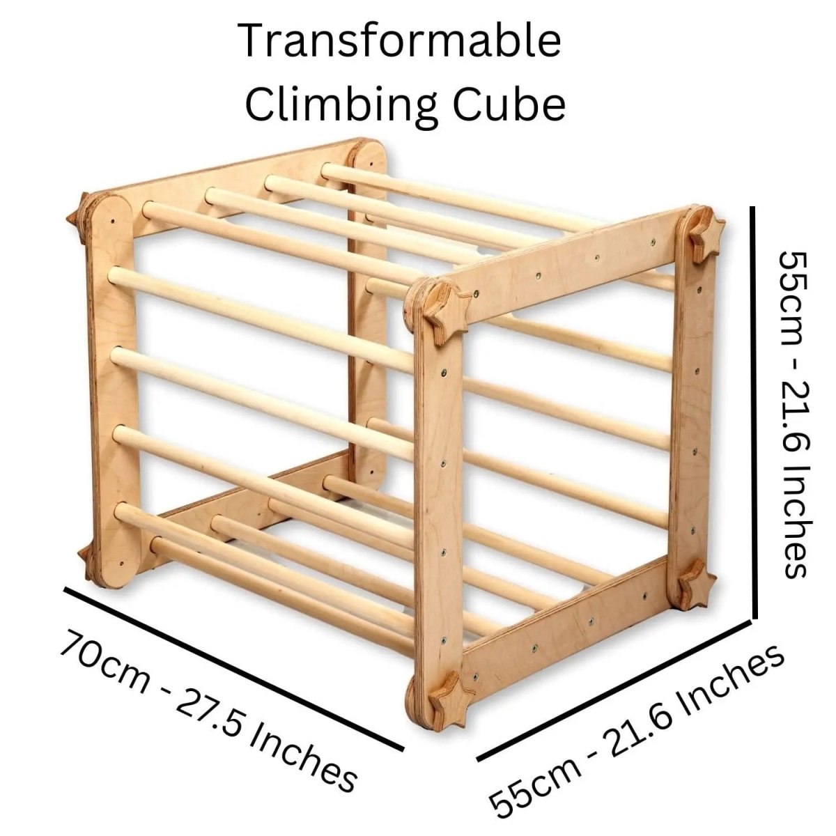 Kidodido Kidodido Montessori Climbing Triangle Cube With Ramp - Everetts Place Boutique - 