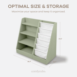 Comfy Cubs Kids Bookshelf - Sage