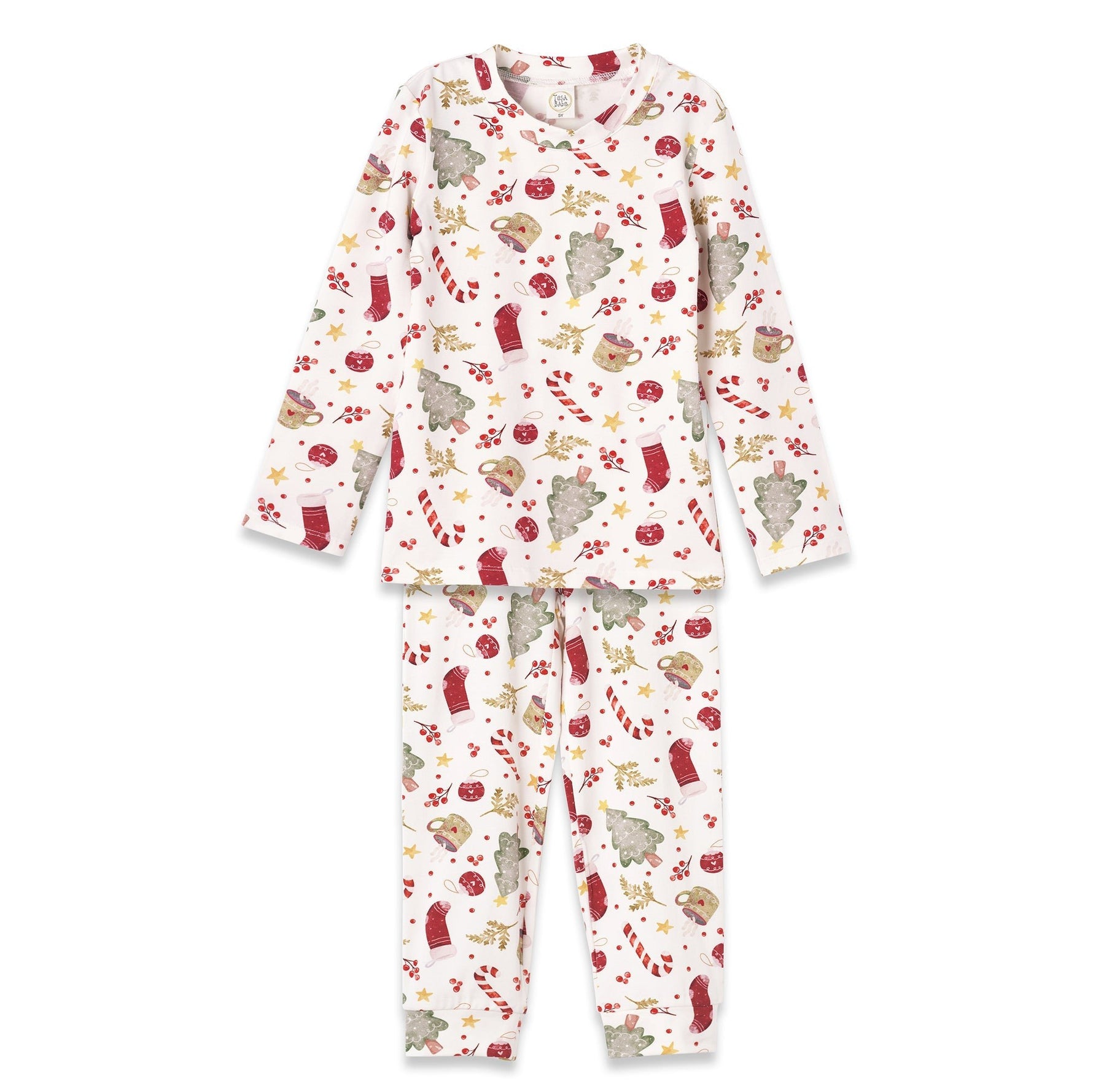 Tesa Babe Kids’ Christmas Pajama Set – Soft Bamboo Holiday SleepwearEveretts Place