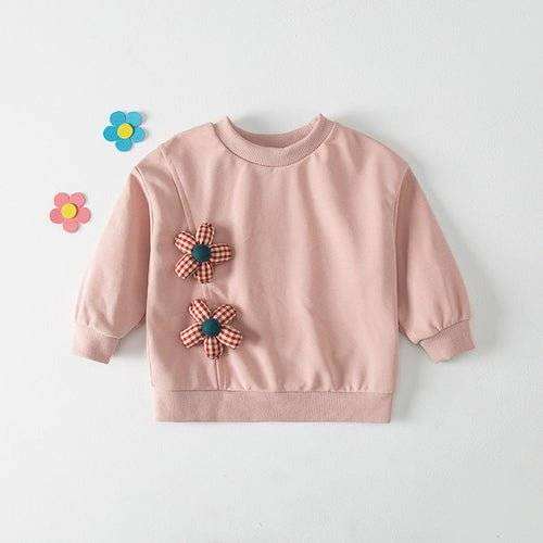 Kids / GirlsExpertly crafted with a cotton blend, this Kids / Girls Crew Neck Long Sleeves top features a delightful 3D flowers pattern in shades of pink, yellow, and beige, perEveretts Place: Online Boutique 