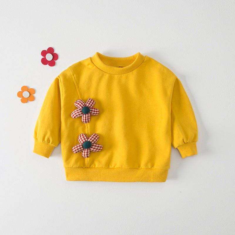 Kids / GirlsExpertly crafted with a cotton blend, this Kids / Girls Crew Neck Long Sleeves top features a delightful 3D flowers pattern in shades of pink, yellow, and beige, perEveretts Place: Online Boutique 