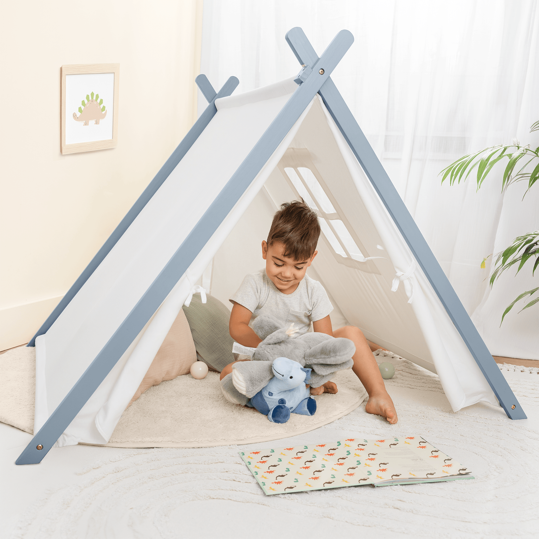 Comfy Cubs Kids Indoor Play Tent Pacific Blue By Comfy Cubs Deluxe - 