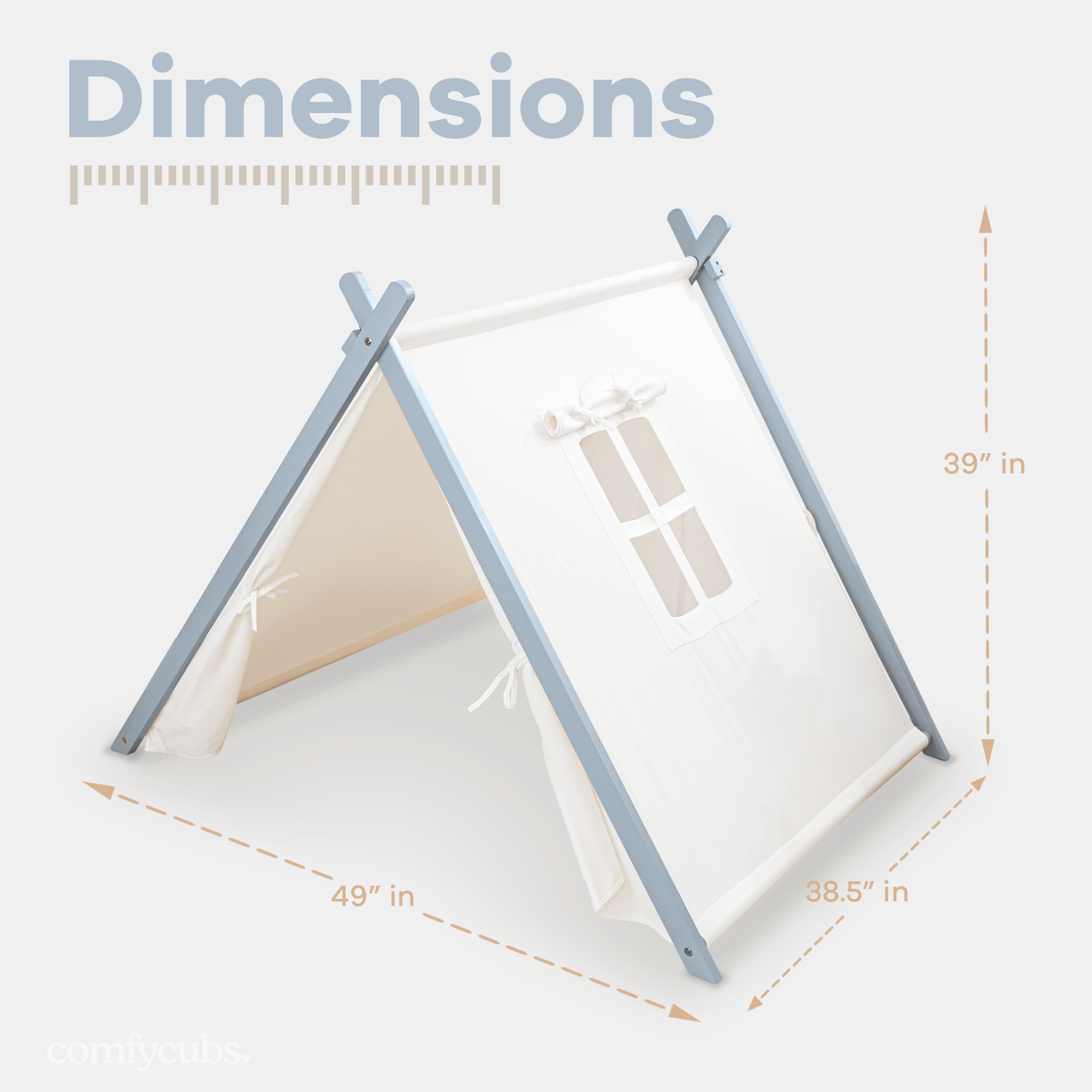 Comfy Cubs Kids Indoor Play Tent Pacific Blue By Comfy Cubs Deluxe - 