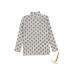 The Printed Tutleneck - Vintage Rose - Sleeve, Collar, Pattern, Button, Motif | Everetts Place