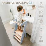 Comfy Cubs Kids Step Stool for Ages 3+ in Pacific Blue - 