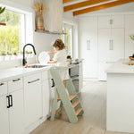 Comfy Cubs Kids Step Stool for Ages 3+ in Sage - 