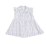 Angel Dear Kimberly Floral Stripe - Western Pearl Snap Dress & Bloomer - 