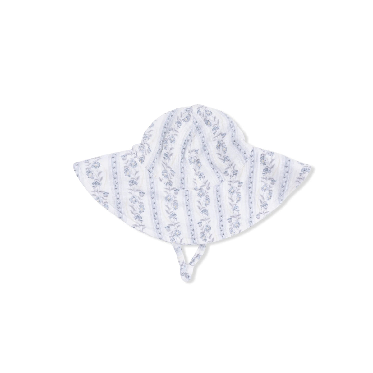 Angel Dear Kimberly Floral Stripe - Wide Brim Sun Hat - 