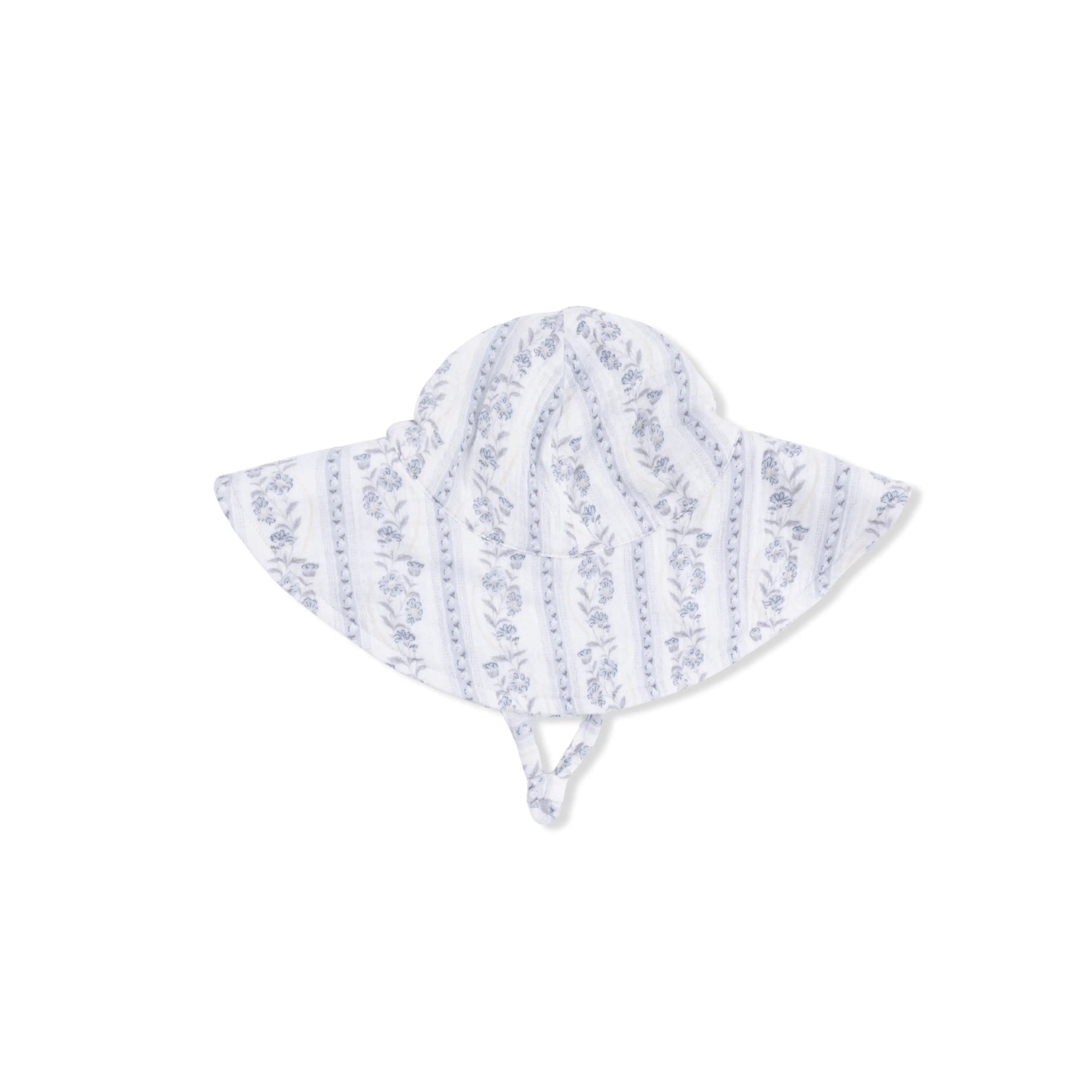 Angel Dear Kimberly Floral Stripe - Wide Brim Sun Hat - 