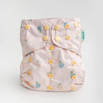 Floral: Essentials Pocket Cloth Diaper with Athletic Wicking Jersey, Grows with your Baby by Kinder Cloth Diaper Co.