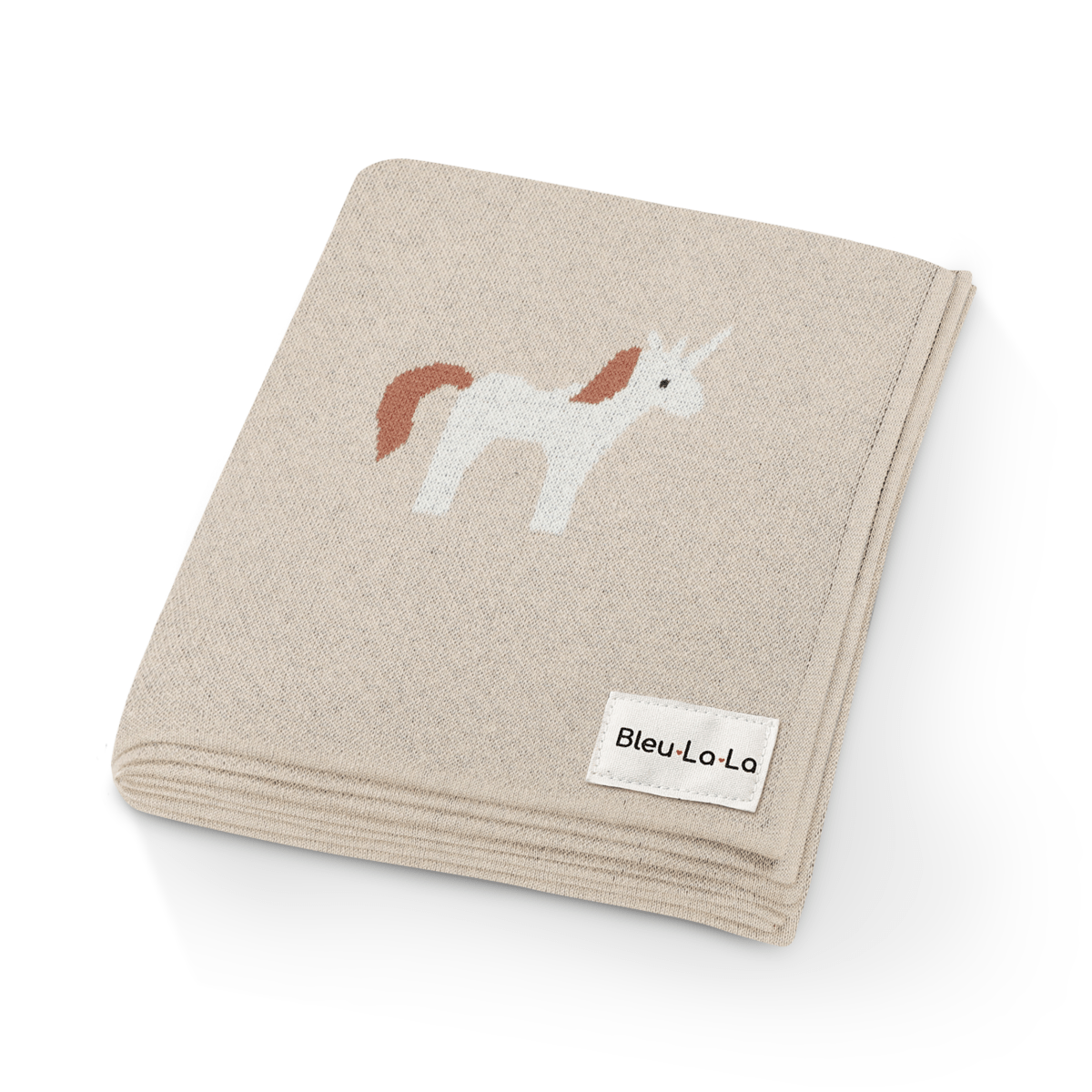Bleu La La Knit Unicorn Blanket for Babies Made with 100 Percent Pure Cotton - Everetts Place Boutique - 