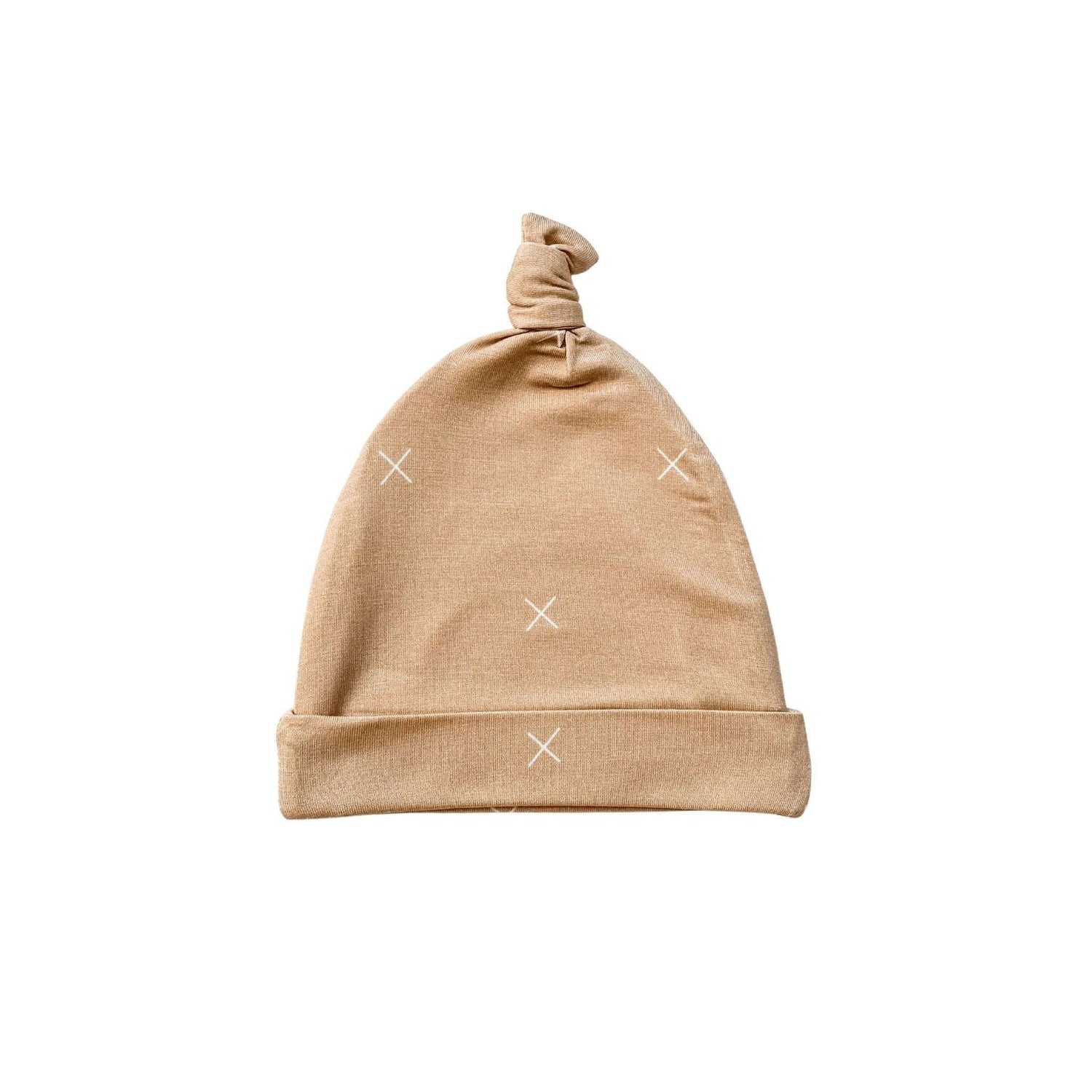 Harp Angel Boutique Ultra Soft Knot Hat in Beige for Newborns Up to 3 Months - Apparel & Accessories > Clothing Accessories > Baby & Toddler Clothing Accessories > Baby & Toddler Hats Hat