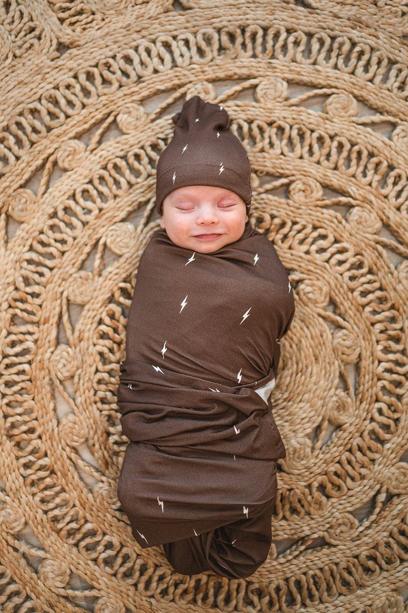 Knot Hat - Brown Lightning