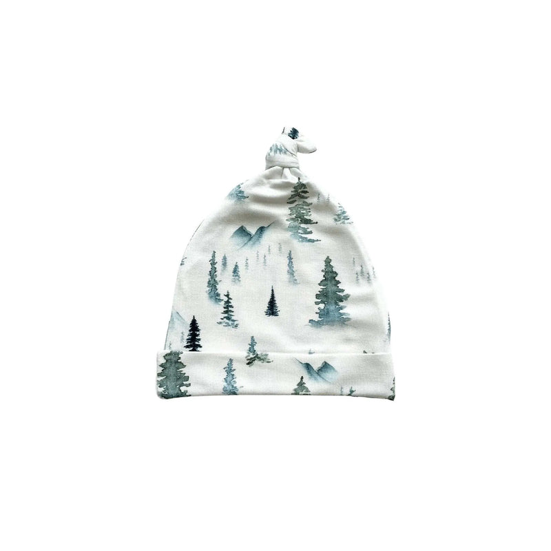 Knot Hat Green Forest Bamboo Baby Hat Soft Breathable Eco Friendly Harp Angel Boutique