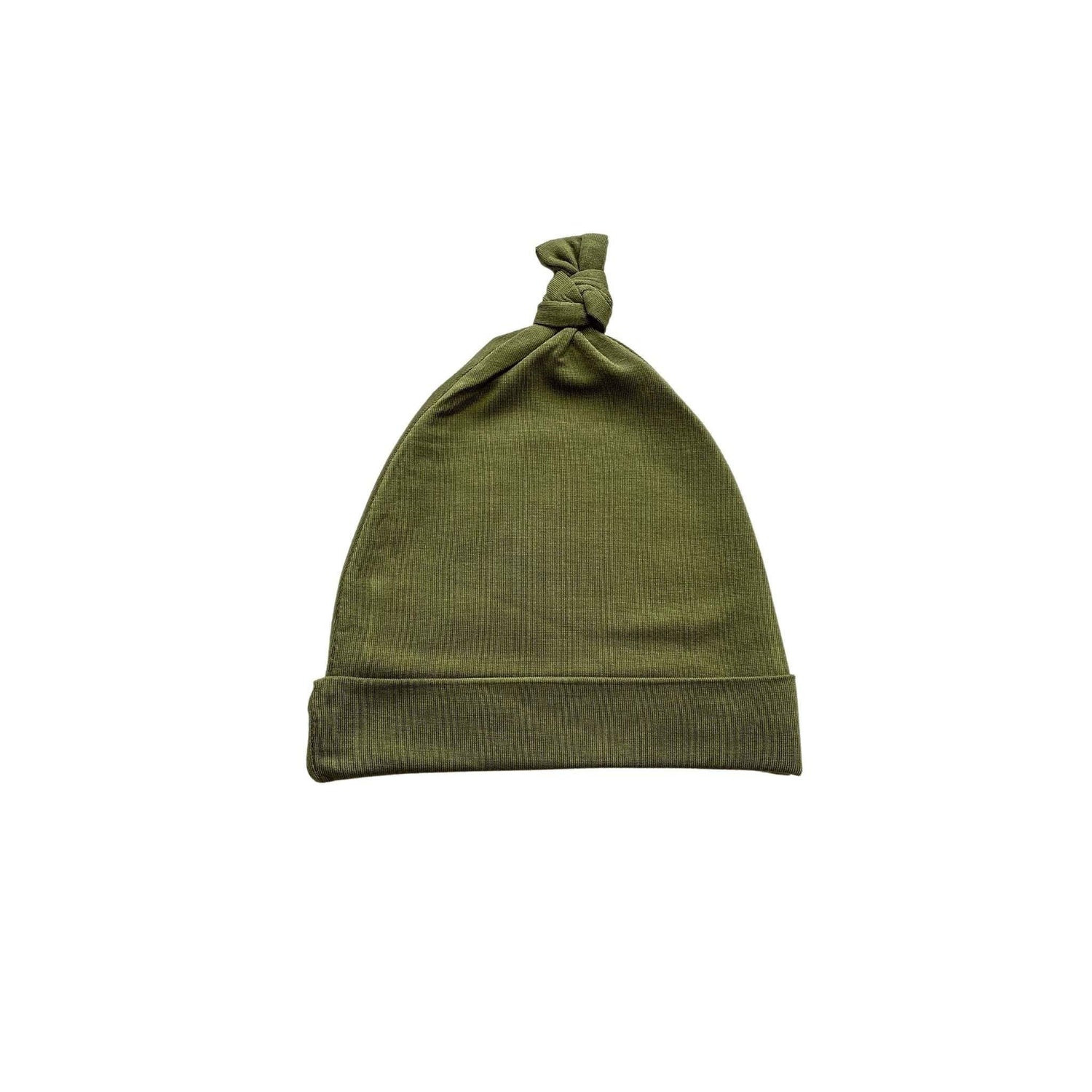 Harp Angel Boutique Premium Bamboo Knot Hat in Olive Green for Newborns up to 3 Months - Apparel & Accessories > Clothing Accessories > Baby & Toddler Clothing Accessories > Baby & Toddler Hats Hat