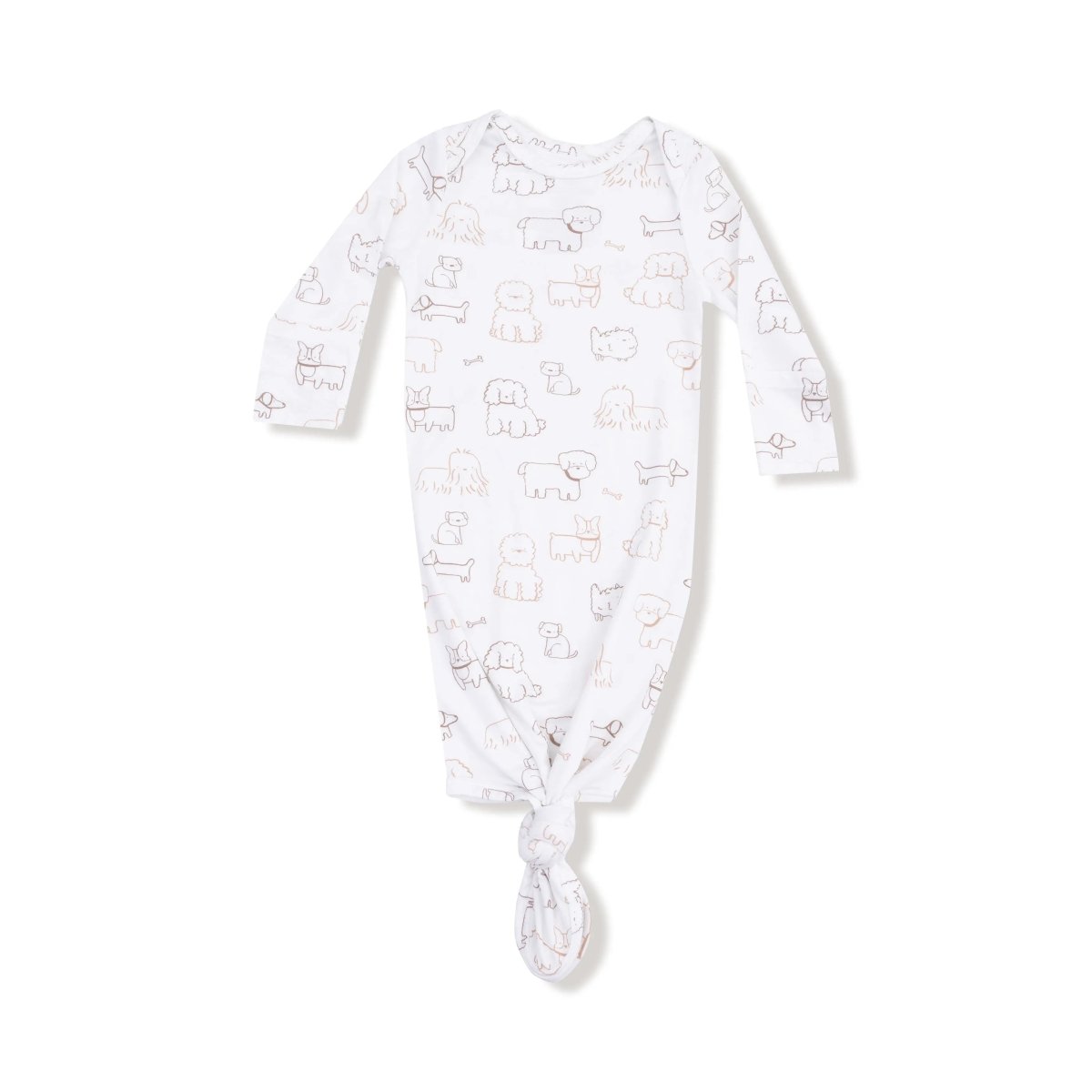 Angel Dear Knotted Baby Gown Angel Dear Butter Soft Comfort Newborns - Everetts Place Boutique - 