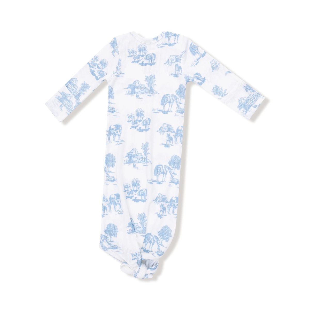 Angel Dear Knotted Baby Gown Angel Dear Soft Newborn Comfort Wear - Everetts Place Boutique - 