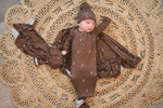 Harp Angel Boutique Bamboo Baby Gown with Lightning Design for Stylish Infants - Apparel & Accessories > Clothing > Baby & Toddler Clothing > Baby One-Pieces Knotted Gowns