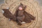 Harp Angel Boutique Bamboo Baby Gown with Lightning Design for Stylish Infants - Apparel & Accessories > Clothing > Baby & Toddler Clothing > Baby One-Pieces Knotted Gowns