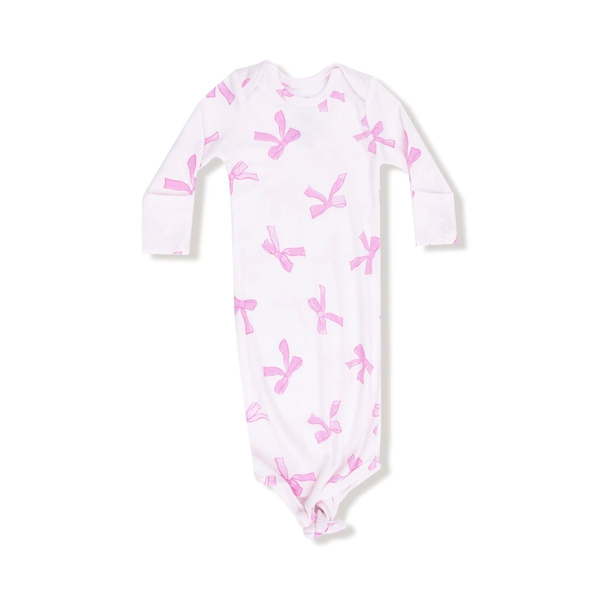 Angel Dear Knotted Baby Gown Buttery Soft Fabric Angel Dear Newborn - Everetts Place Boutique - 