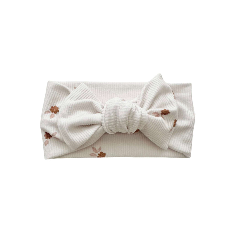 Knotted Baby Gown - Fleur made from bamboo viscose, perfect for newborns.