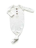 Harp Angel Boutique Soft Bamboo Viscose Knotted Baby Gown for Newborn Comfort - Apparel & Accessories > Clothing > Baby & Toddler Clothing > Baby One-Pieces Knotted Gowns