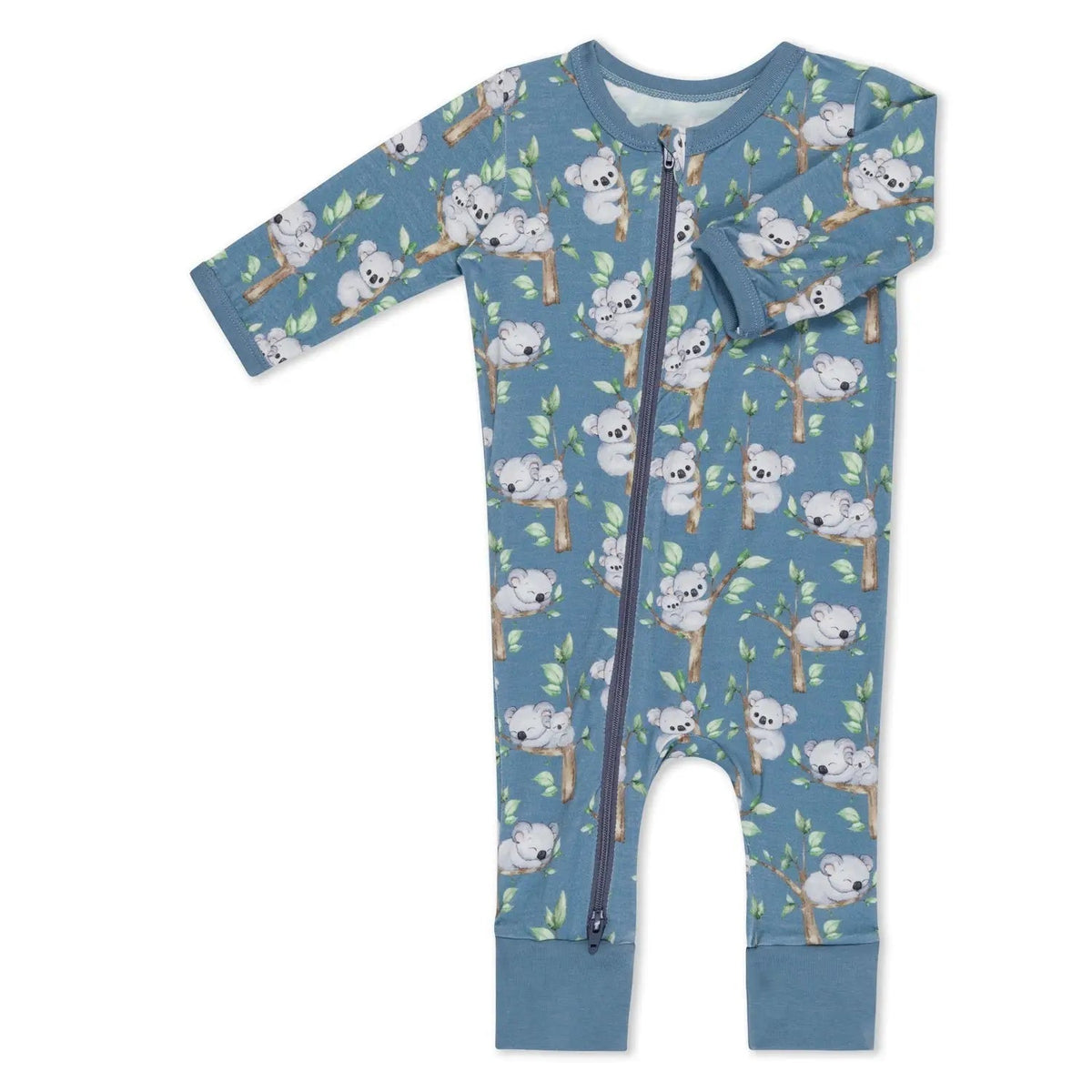 Bestaroo Koala Coverall For Baby Ultra Soft Bamboo Fabric With Dual Zipper - 