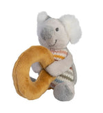 Koala rattle plush toy with a colorful appearance