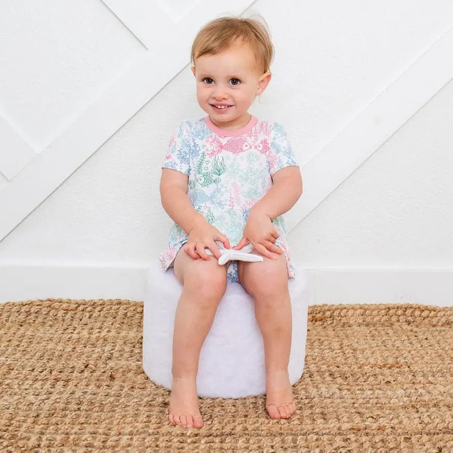 Bestaroo Koi Fish Bamboo Bodysuit Dress Ultra Soft With Snap Closure For Babies - 