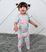 Bestaroo Koi Fish Pajama Set for Kids Bamboo Short Sleeve Matching Top and Bottom - 