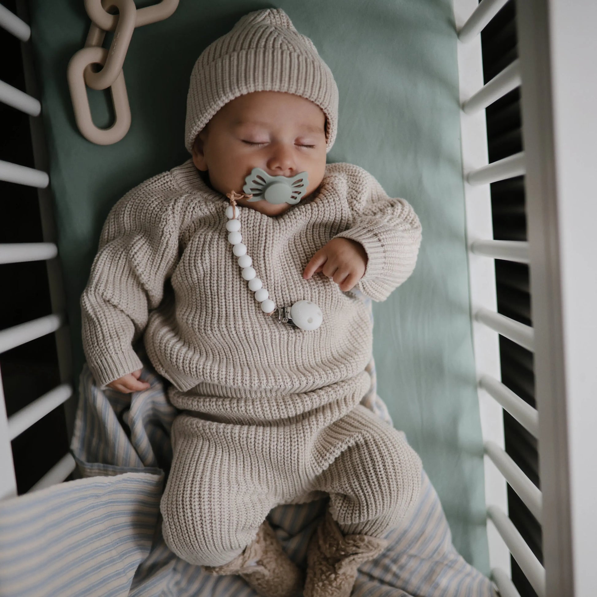 Mini Muslin Crib Sheet 100 Percent Cotton Extra Soft Breathable Fabric Full Elastic Edges Pre-Washed For Softness Mushie